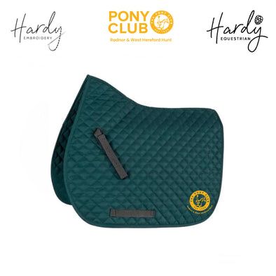 Radnor And West Hereford Pony Club Bottle Green Saddle Pad